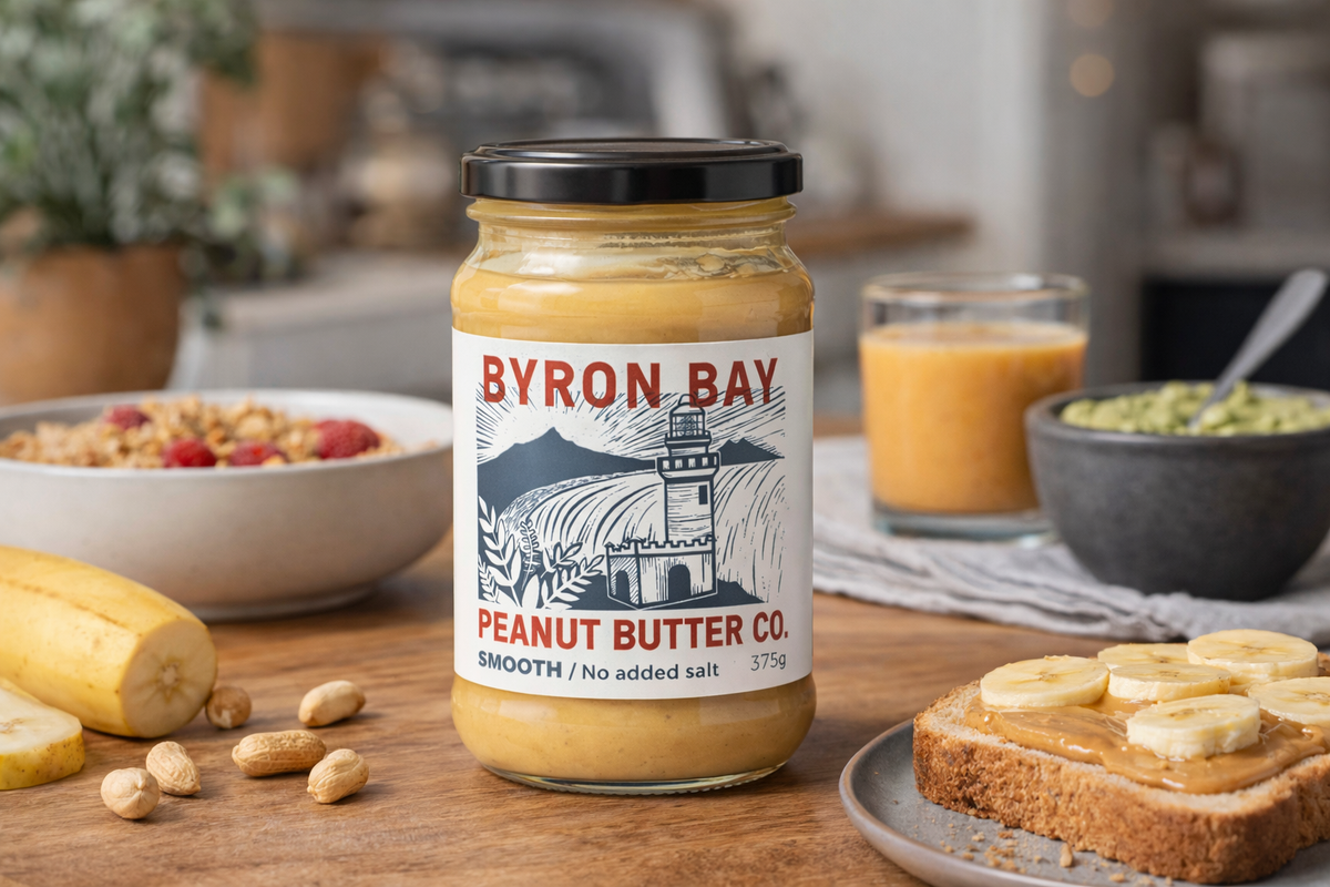 Byron Bay Peanut Butter Co. - Smooth Peanut Butter - 375g