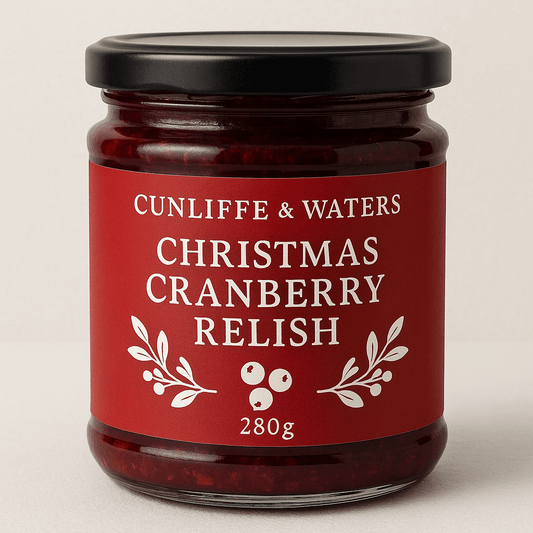 Cunliffe & Waters β Christmas Cranberry Relish β 280g - Whisked.net.au