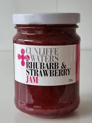 Cunliffe & Waters – Rhubarb & Strawberry Jam – 290g - Whisked.net.au