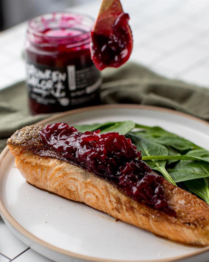 Drunken Sailor Canning Co - Beetroot & Gin Relish - Whisked.net.au