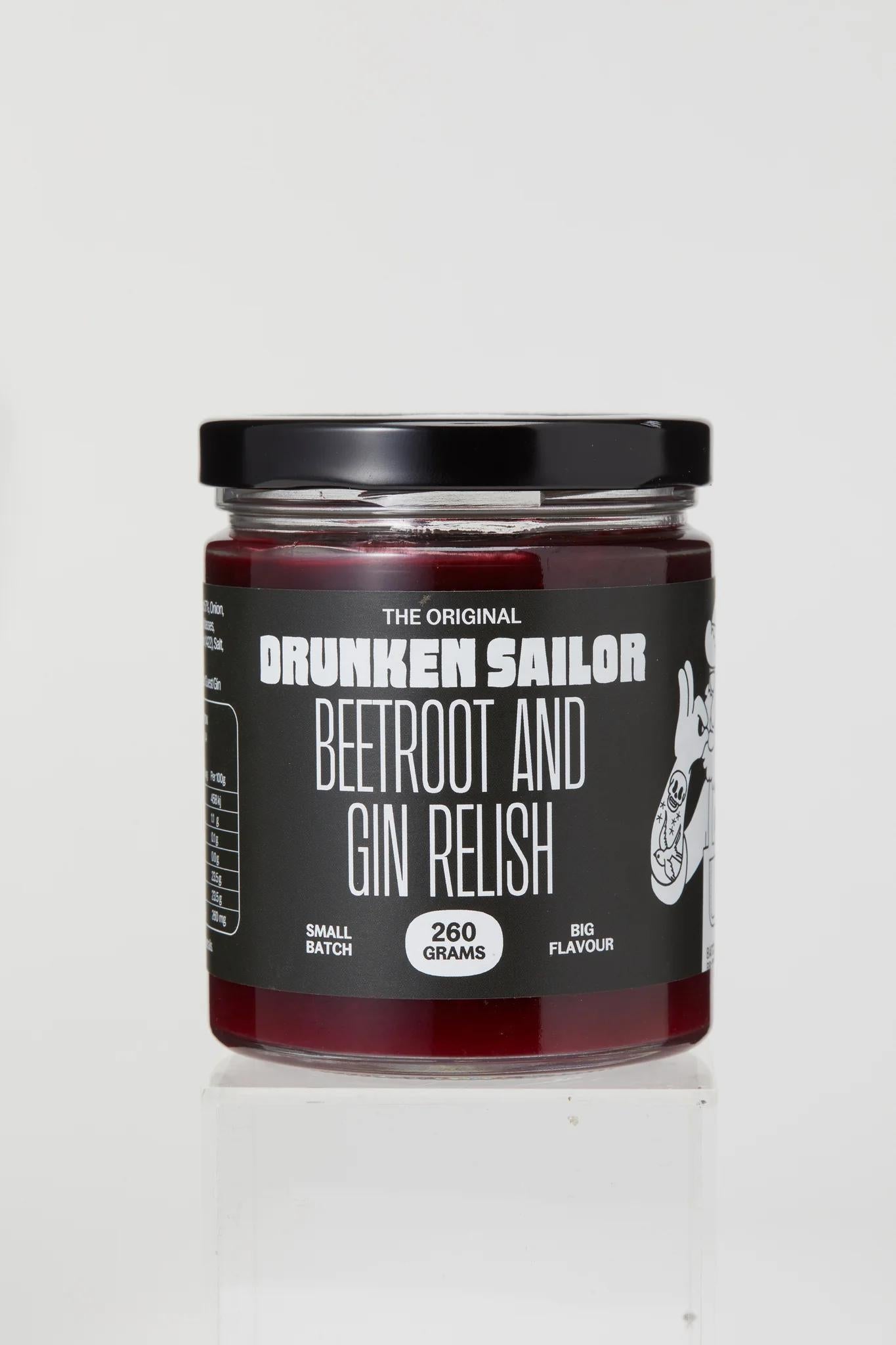 Drunken Sailor Canning Co - Beetroot & Gin Relish - Whisked.net.au