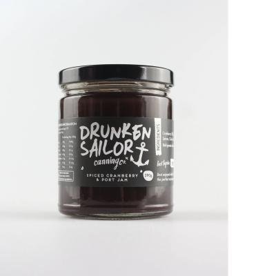 Drunken Sailor Canning Co - Spiced Cranberry & Port Jam - Whisked.net.au