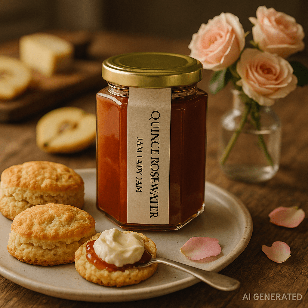 Jam Lady Jam – Quince Rosewater - Whisked.net.au