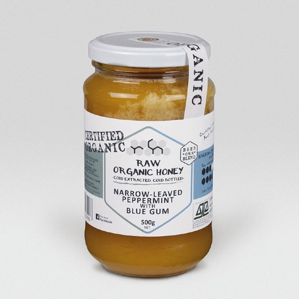 Organic Raw Narrow-Leaved Peppermint w/ Blue Gum