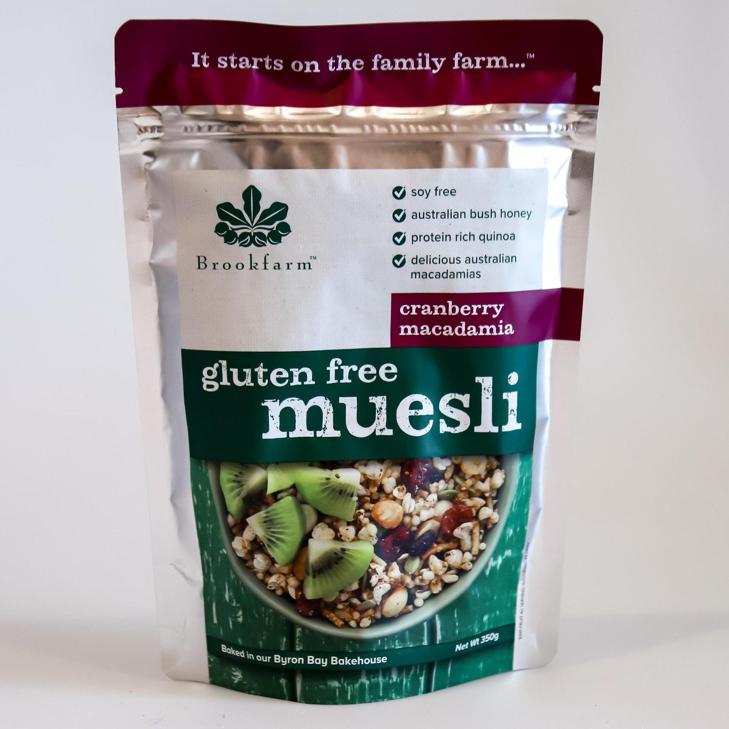 Brookfarm Gluten Free Macadamia Cranberry Muesli - Whisked.net.au