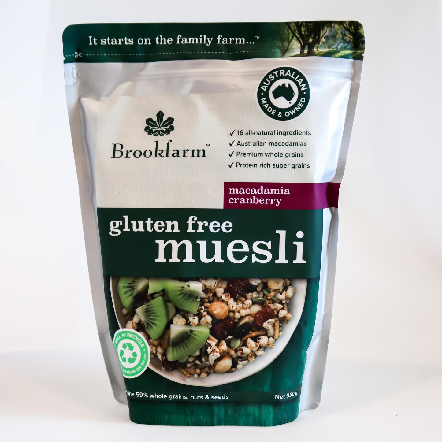 Brookfarm Gluten Free Macadamia Cranberry Muesli - Whisked.net.au