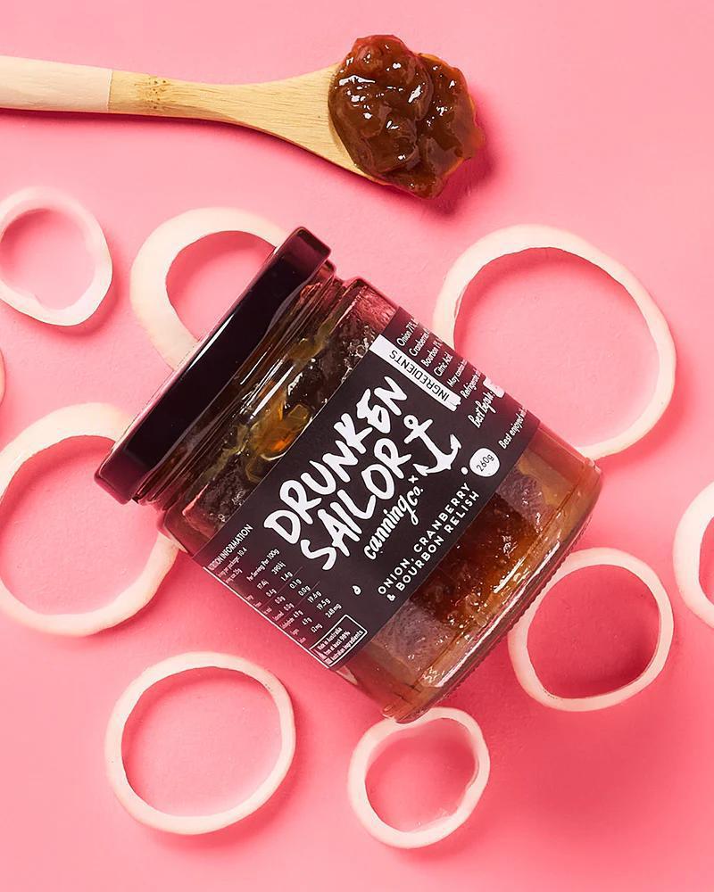 Drunken Sailor Canning Co - Onion, Cranberry & Bourbon Relish