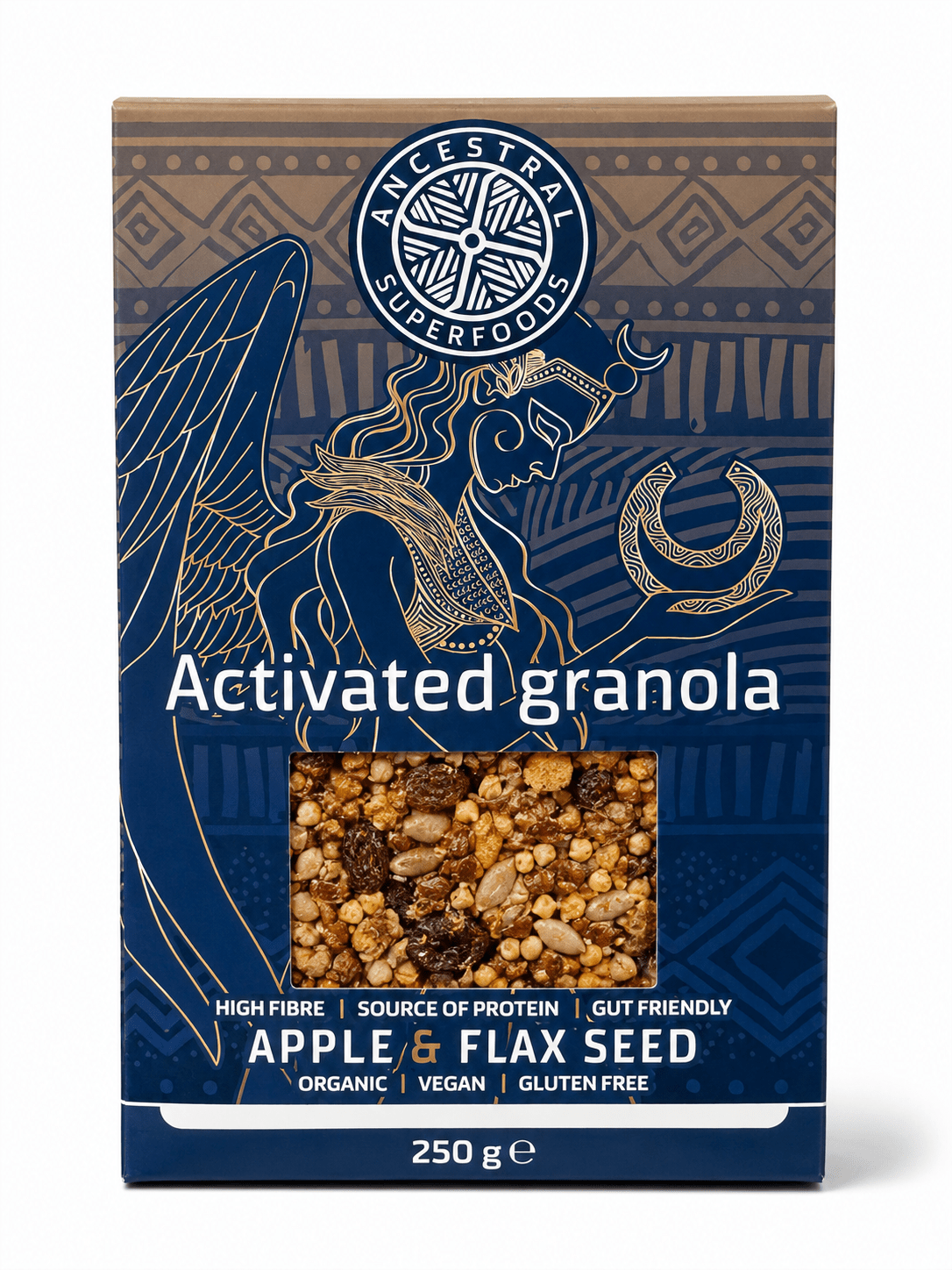 Ancestral Superfoods - Organic Activated Granola Apple & Flex Seed 250g - Whisked.net.au