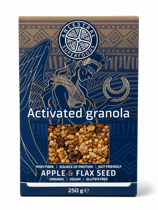 Ancestral Superfoods - Organic Activated Granola Apple & Flex Seed 250g - Whisked.net.au
