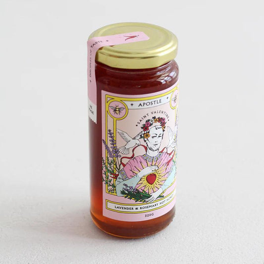 Apostle - Saint Valentine Lavender & Rosemary Hot Honey - 320g - Whisked.net.au