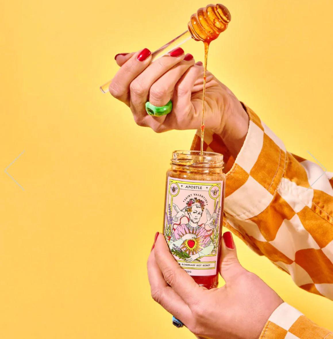 Apostle - Saint Valentine Lavender & Rosemary Hot Honey - 320g - Whisked.net.au