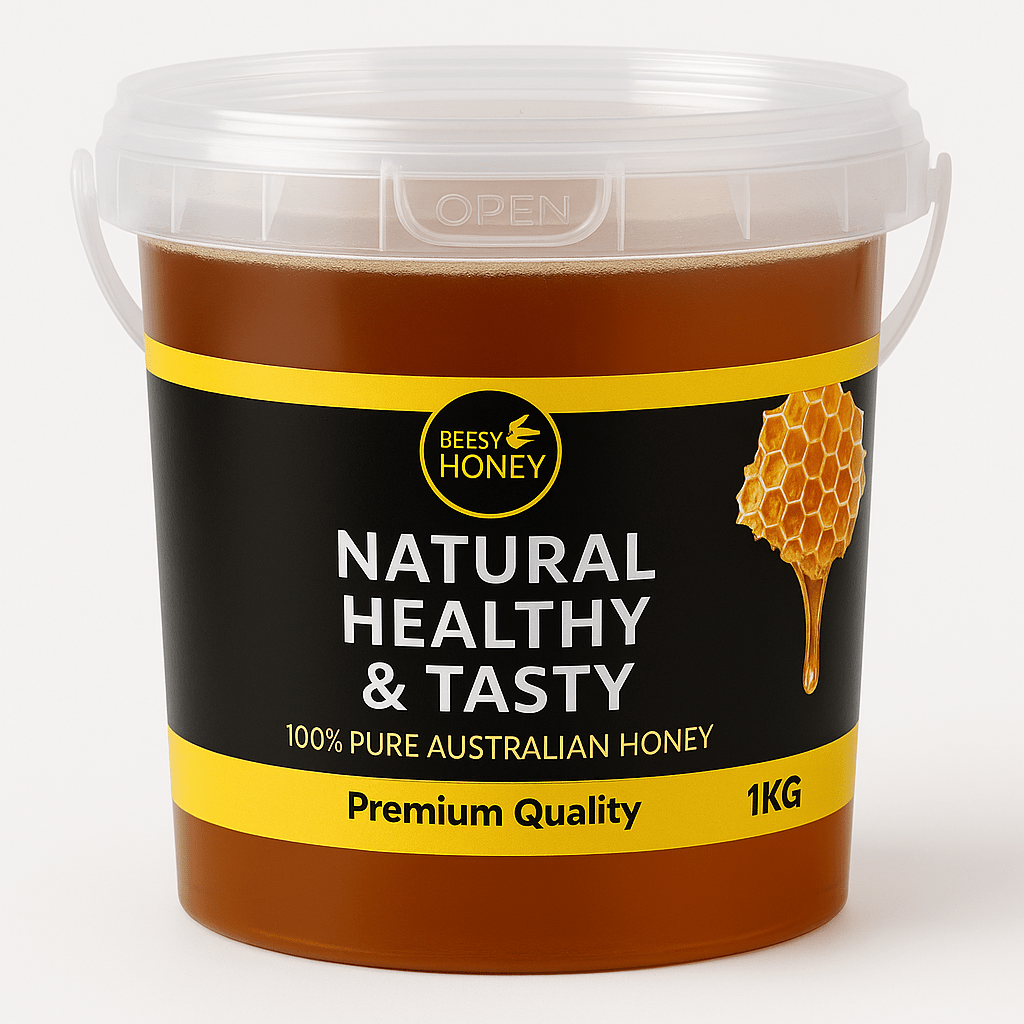 Beesy Honey - 100% Pure Australian Honey - 1kg 🍯 | Natural, Healthy & Tasty | Echuca, VIC - Whisked.net.au