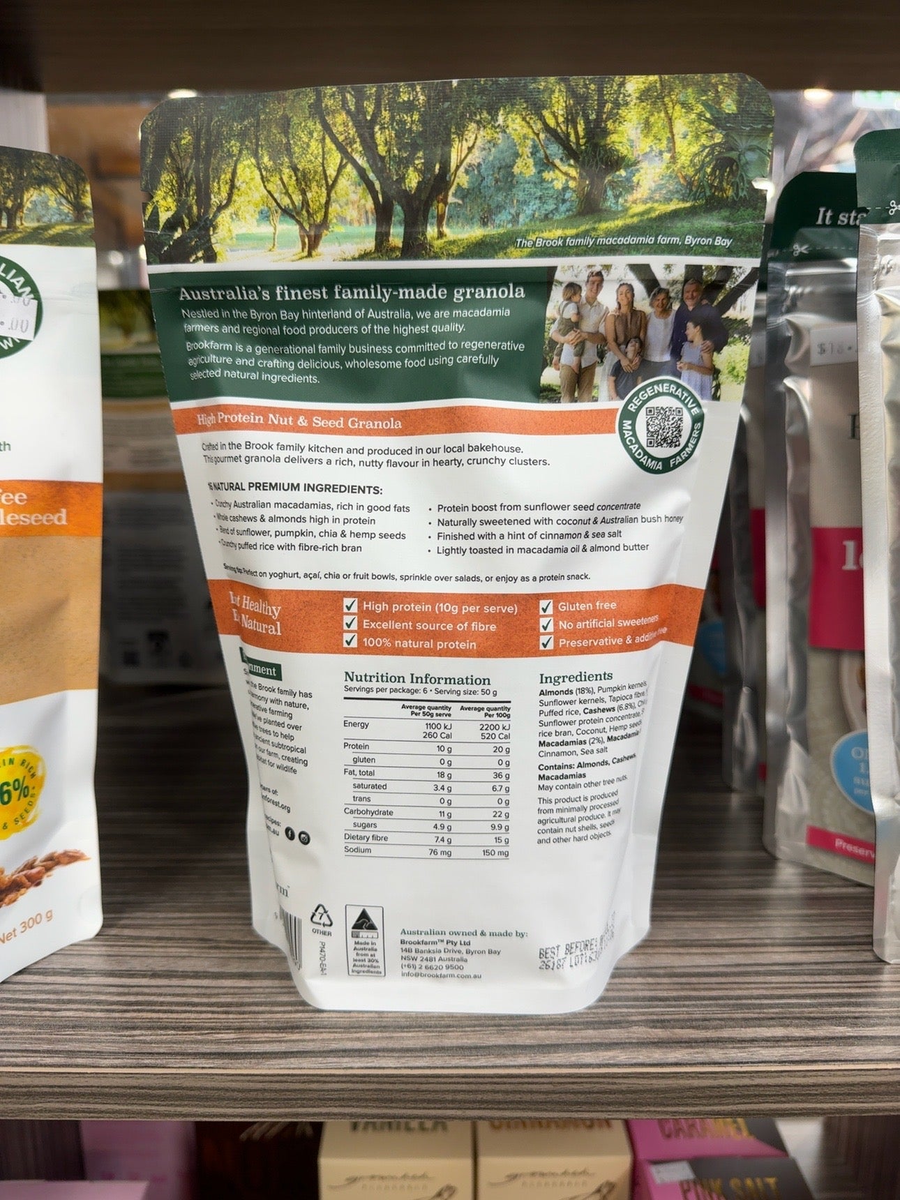 Brookfarm - High Protein Nut & Seed Granola - 300g - Whisked.net.au
