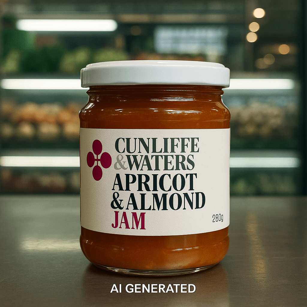 Cunliffe & Waters - Apricot & Almond Jam 290g - Whisked.net.au