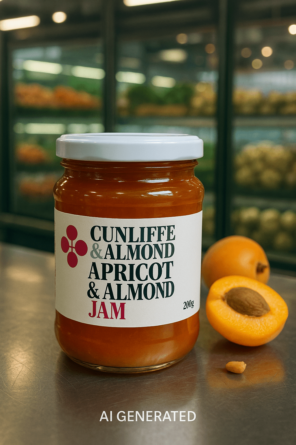 Cunliffe & Waters - Apricot & Almond Jam 290g - Whisked.net.au