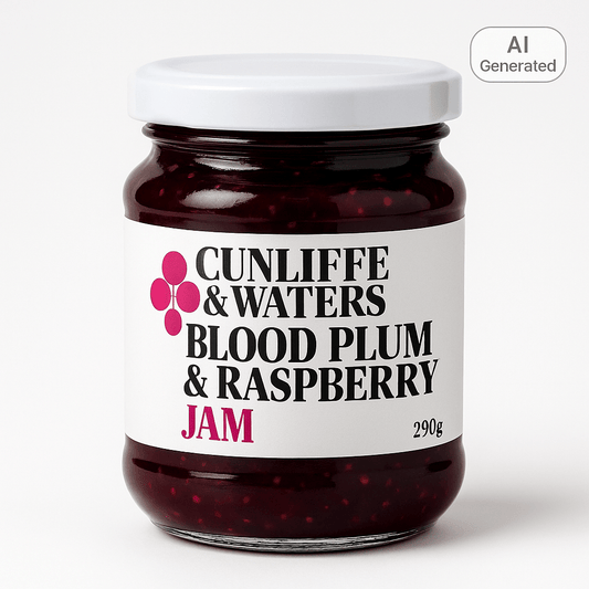 Cunliffe & Waters - Blood Plum & Raspberry Jam - 290g - Whisked.net.au