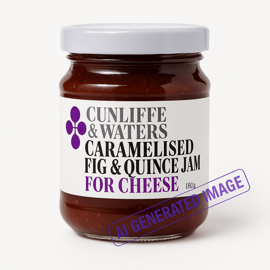 Cunliffe & Waters - Caramelised Fig & Quince Jam for Cheese - 180g - Whisked.net.au