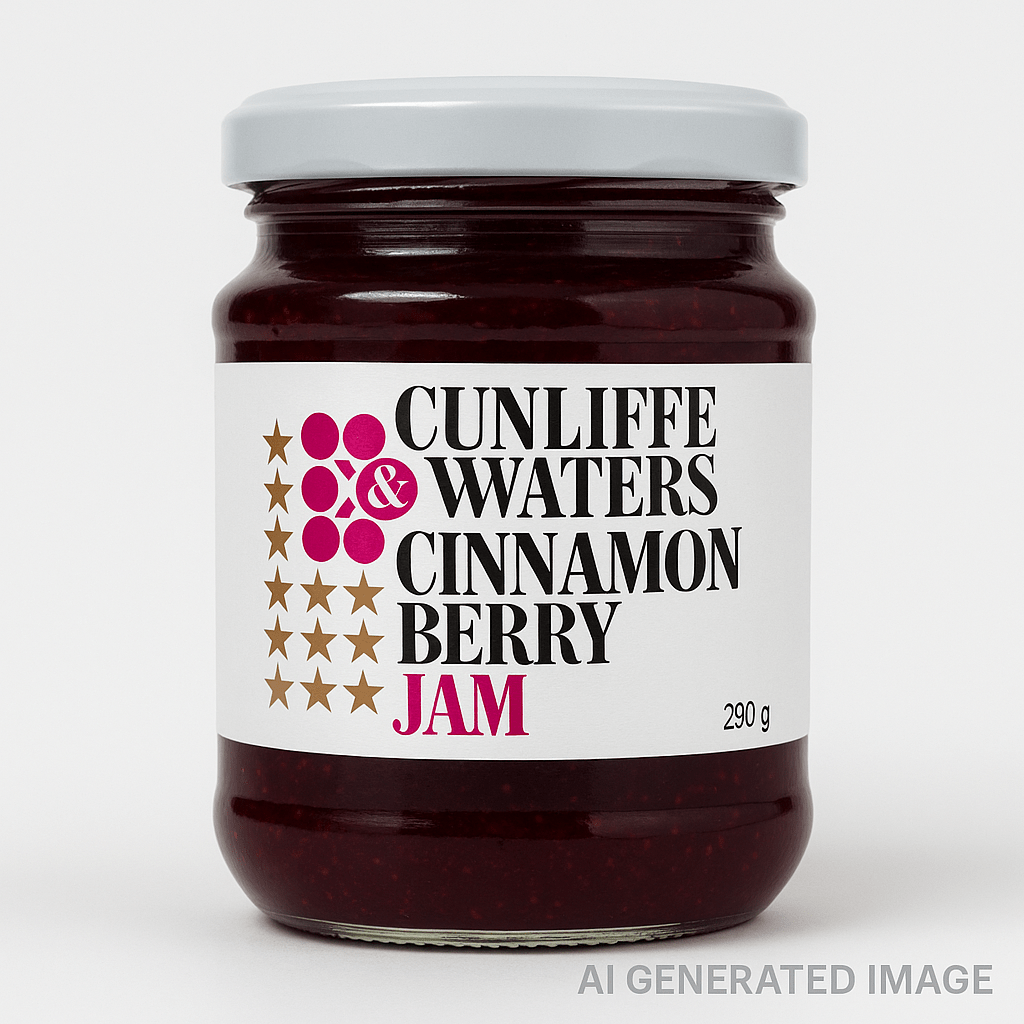 Cunliffe & Waters Cinnamon Berry Jam 290g – Yarra Valley Raspberry ...