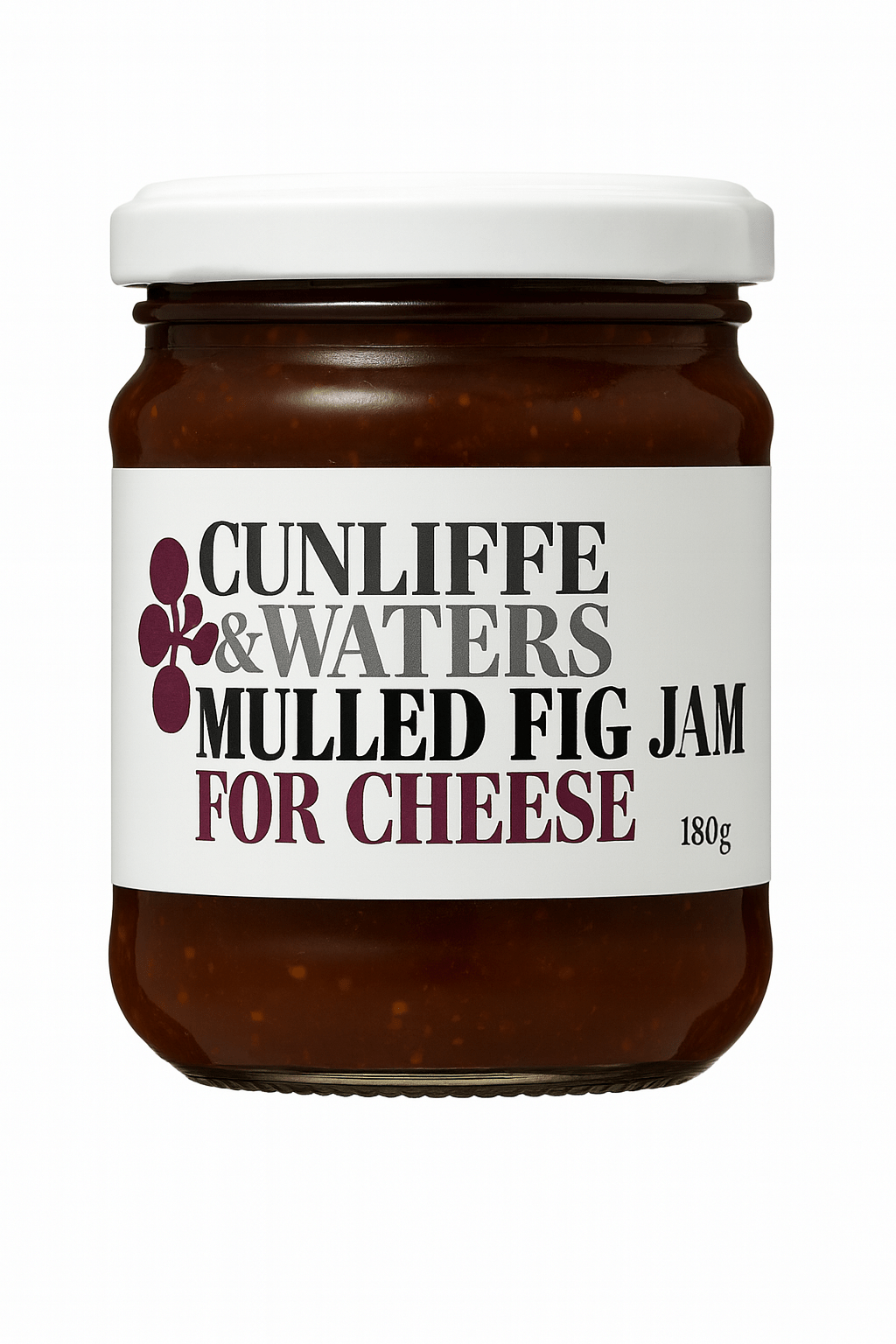 Cunliffe & Waters – Mulled Fig Jam for Cheese – 180g - Whisked.net.au