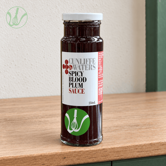 Cunliffe & Waters - Spicy Blood Plum Sauce - 250ml - Whisked.net.au