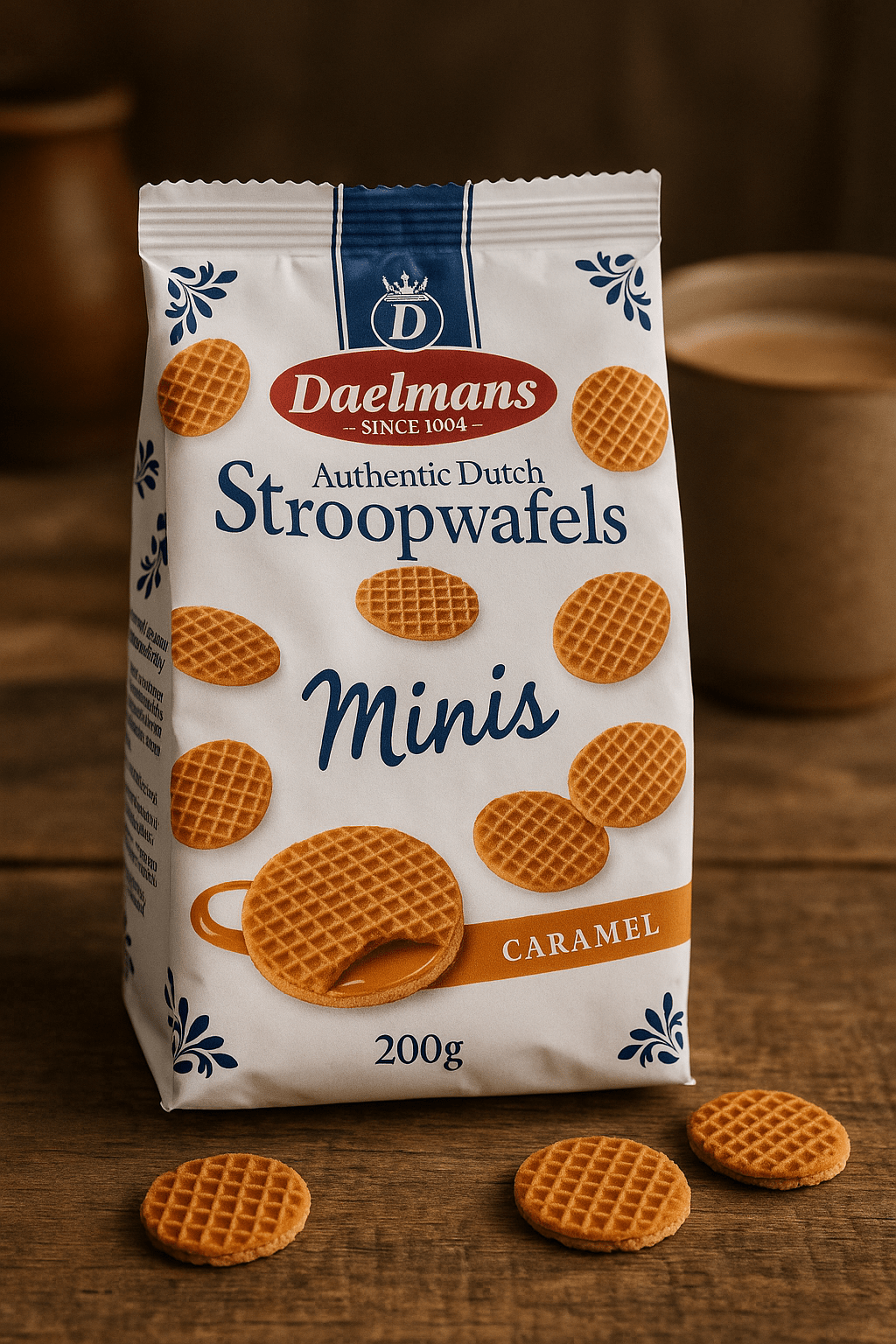 Daelmans – Mini Caramel Stroopwafels – 200g - Whisked.net.au