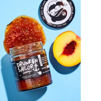 Drunken Sailor Canning Co - Peach, Rosemary & Brandy Jam - Whisked.net.au