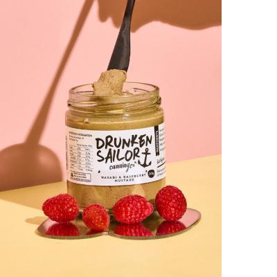 Drunken Sailor Canning Co - Wasabi and Raspberry Mustard - Whisked.net.au