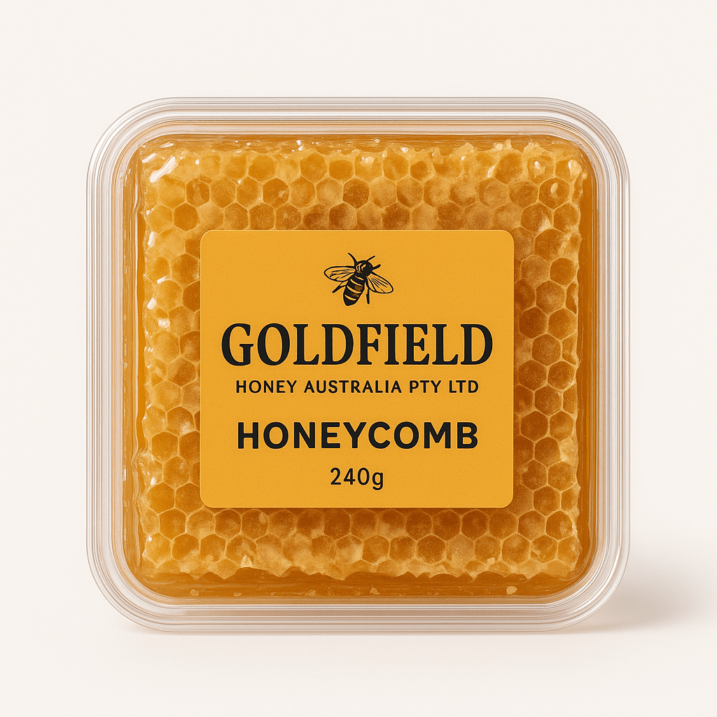 🧡 GOLDFIELD Honey Australia PTY LTD - Honeycomb - 240g - Whisked.net.au
