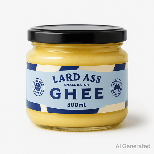 Lard Ass – Australian Grass - Fed Ghee – 300 mL (Clarified Butter) - Whisked.net.au