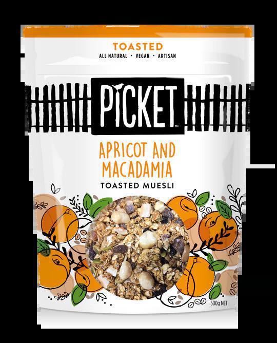 Picket Toasted Apricot & Macadamia Muesli - Whisked.net.au