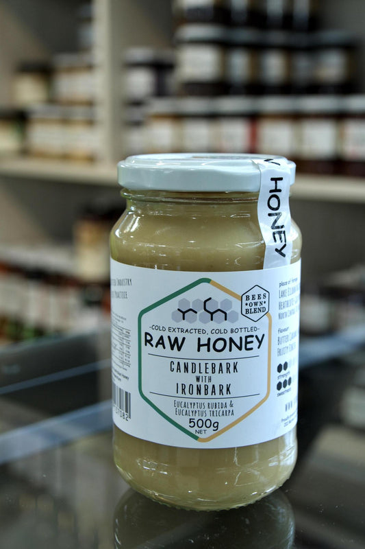 Raw Honey - Candlebark with Ironbark - 500g - Whisked.net.au