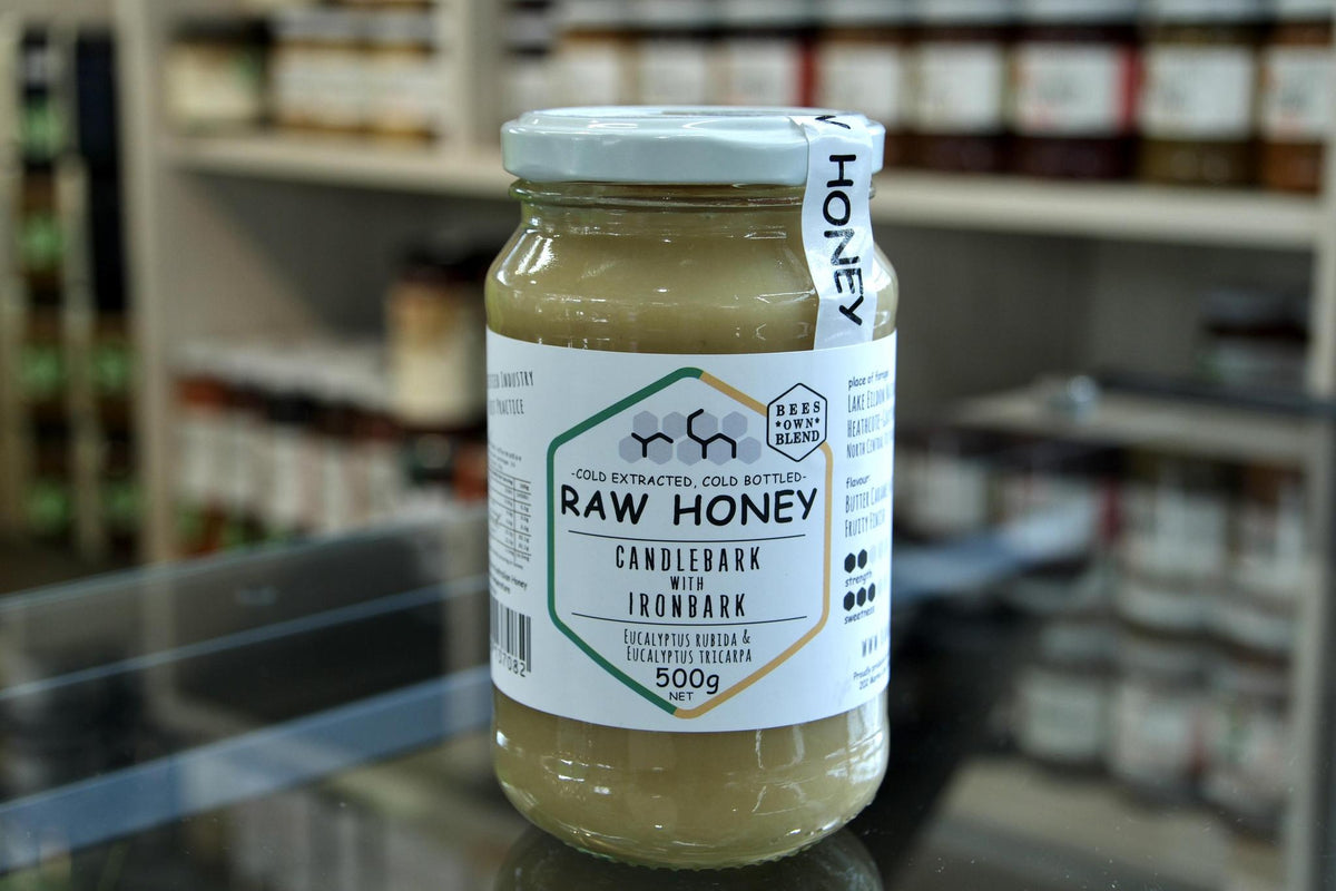 Raw Honey - Candlebark with Ironbark - 500g - Whisked.net.au