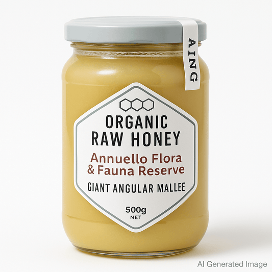 RAW Honey - Organic Giant Angular Mallee - Whisked.net.au
