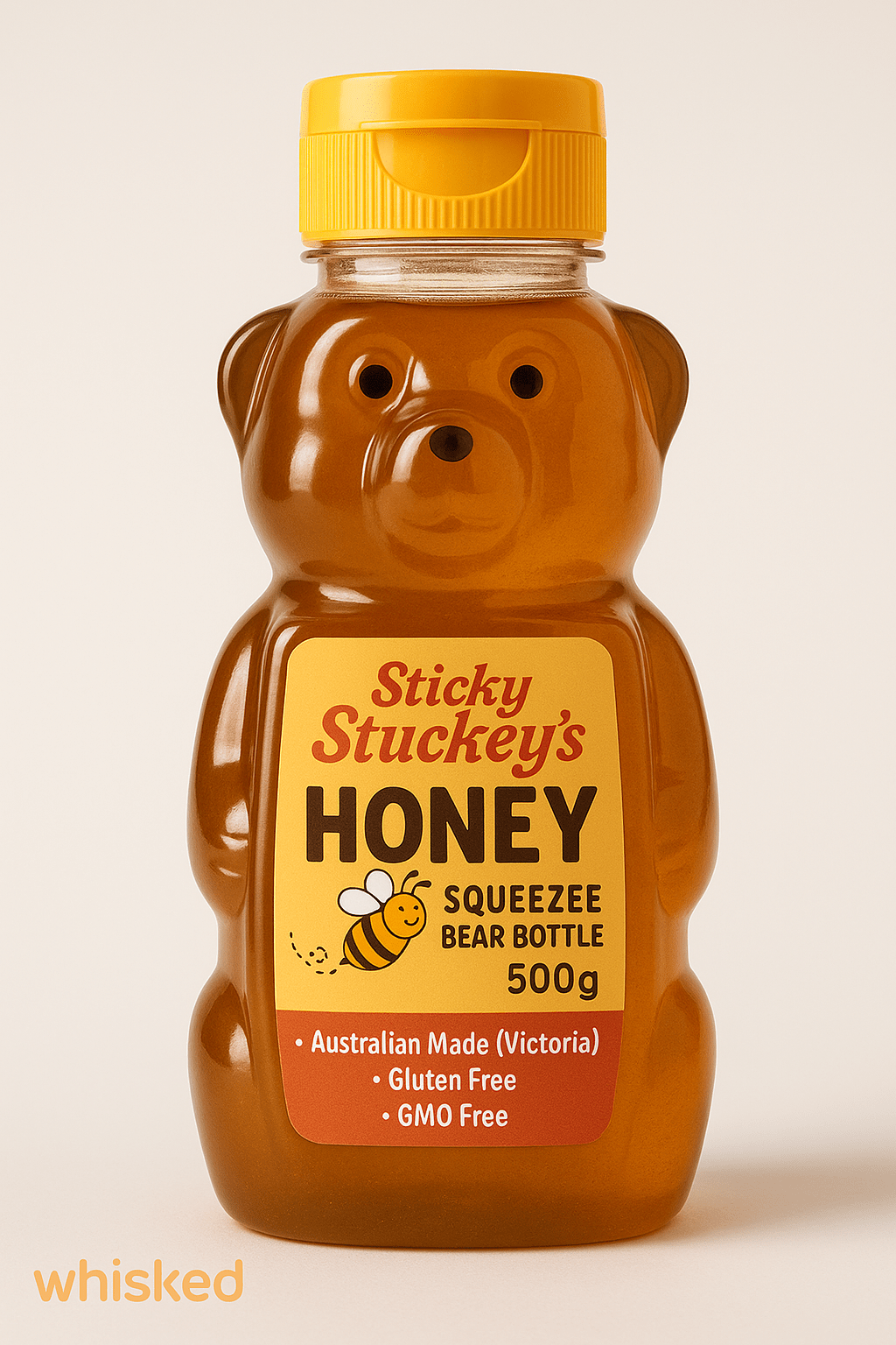 Sticky Stuckey’s Honey 🐝 – Squeezee Bear Bottle – 500g - Whisked.net.au