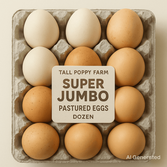 Tall Poppy Farm – Super Jumbo Pastured Eggs - Whisked.net.au