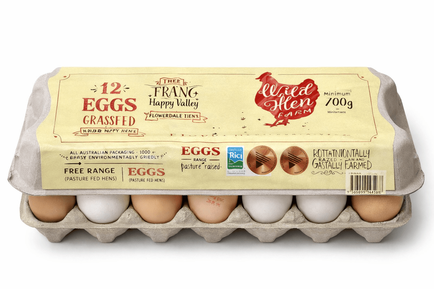 The Old Farm Happy Valley Free Range Pasture Raised Eggs - Whisked.net.au