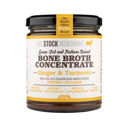 The Stock Merchant Grass - Fed & Pasture - Raised Bone Broth Concentrate – 275g - Whisked.net.au