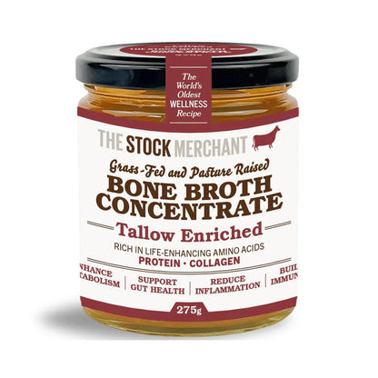 The Stock Merchant Grass - Fed & Pasture - Raised Bone Broth Concentrate – 275g - Whisked.net.au
