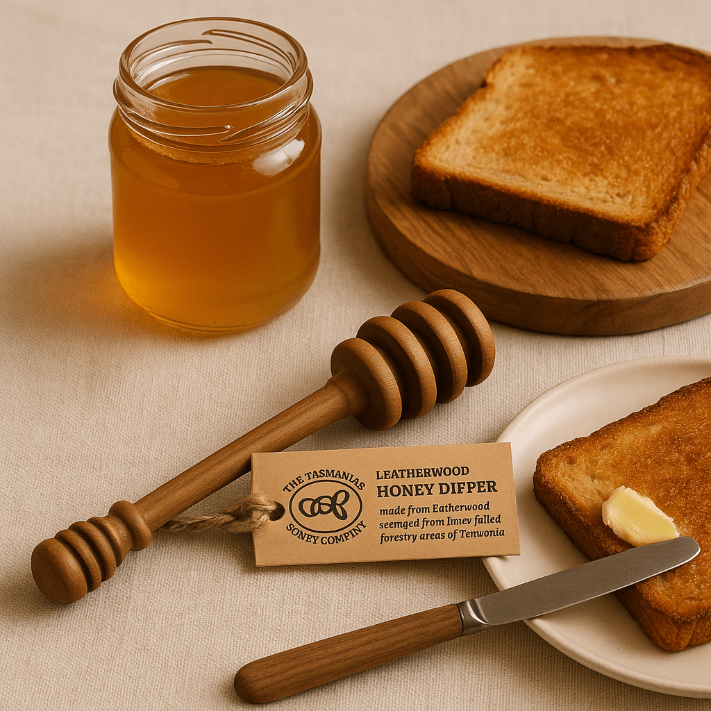 🪵 The Tasmanian Honey Company – Leatherwood Honey Dipper - Whisked.net.au
