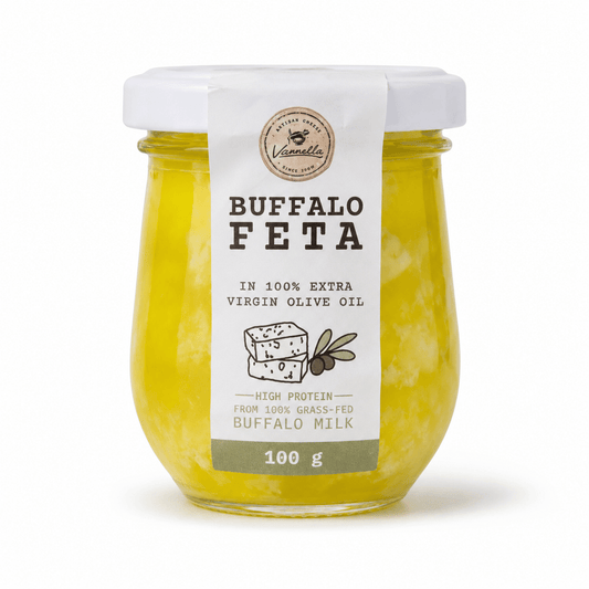 Vannella - Buffalo Feta in Extra Virgin Olive Oil - 100g - Whisked.net.au