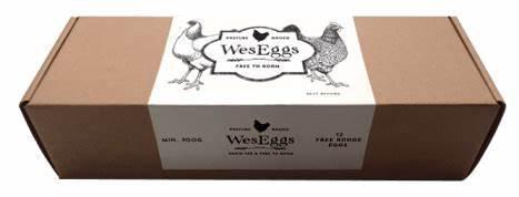 🥚 WesEggs Free Range Eggs – 800g (450 Hens/Ha) – Maude, VIC - Whisked.net.au