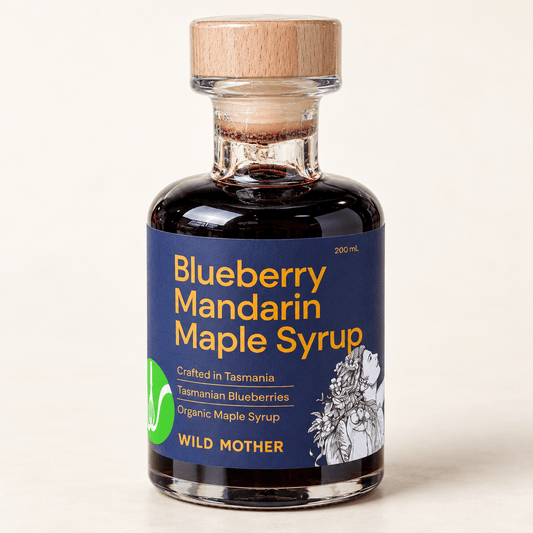 Wild Mother – Blueberry Mandarin Maple Syrup – 200 mL - Whisked.net.au