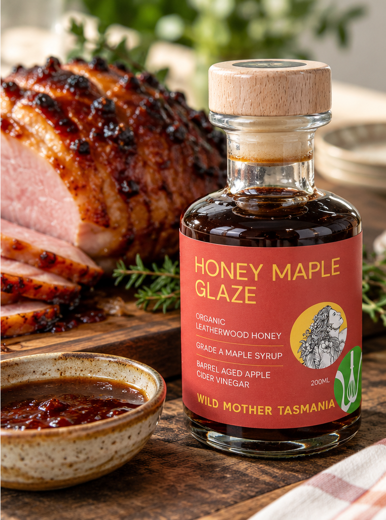 Wolf Mother Tasmania - Honey Maple Glaze - 200ml - Whisked.net.au