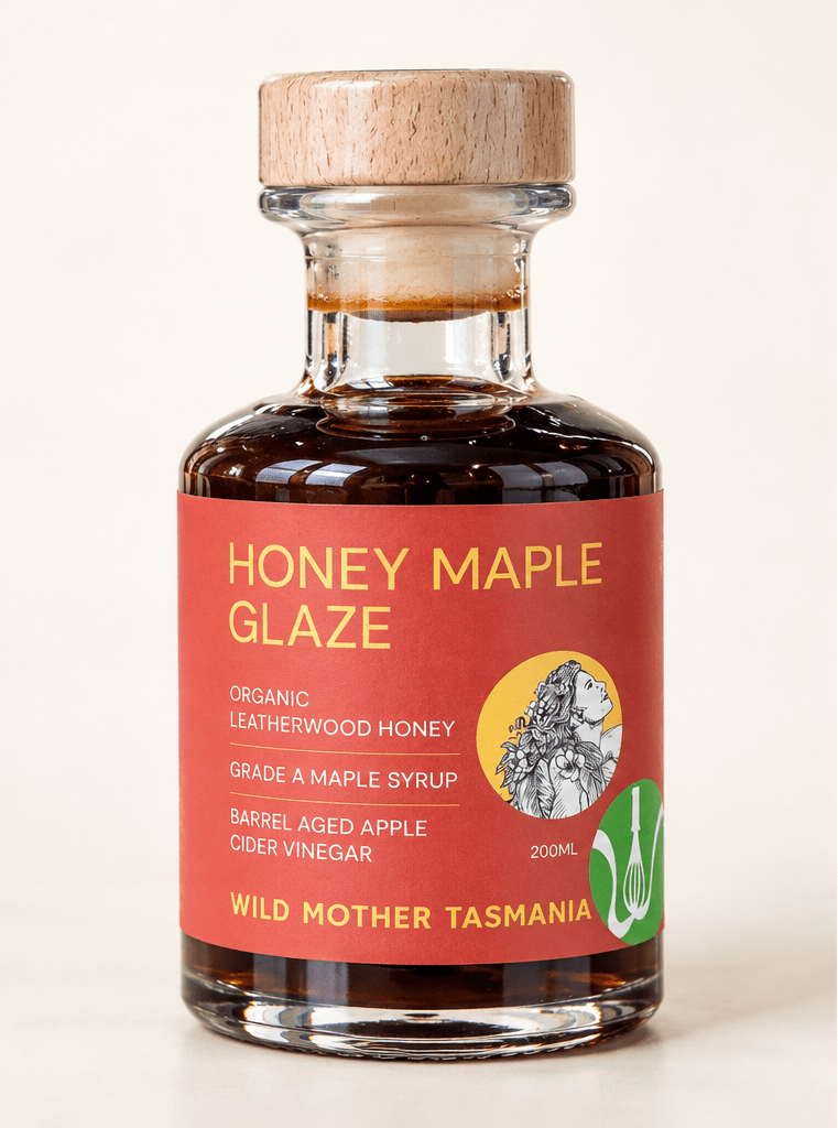 Wolf Mother Tasmania - Honey Maple Glaze - 200ml - Whisked.net.au