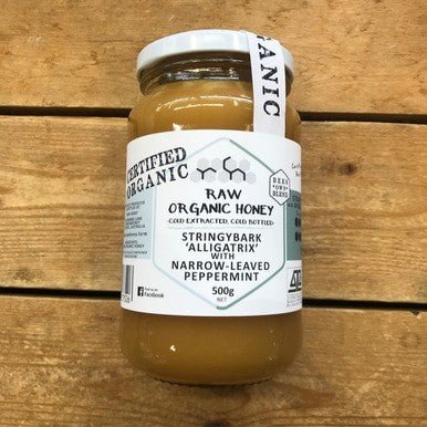 Organic Raw Stringybark ‘Alligatrix’ w/ Narrow - Leaved Peppermint - Whisked.net.au