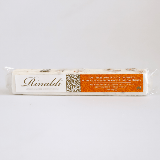 Soft Hazelnut Nougat Blended with Australian Orange Blossom Honey - Whisked.net.au