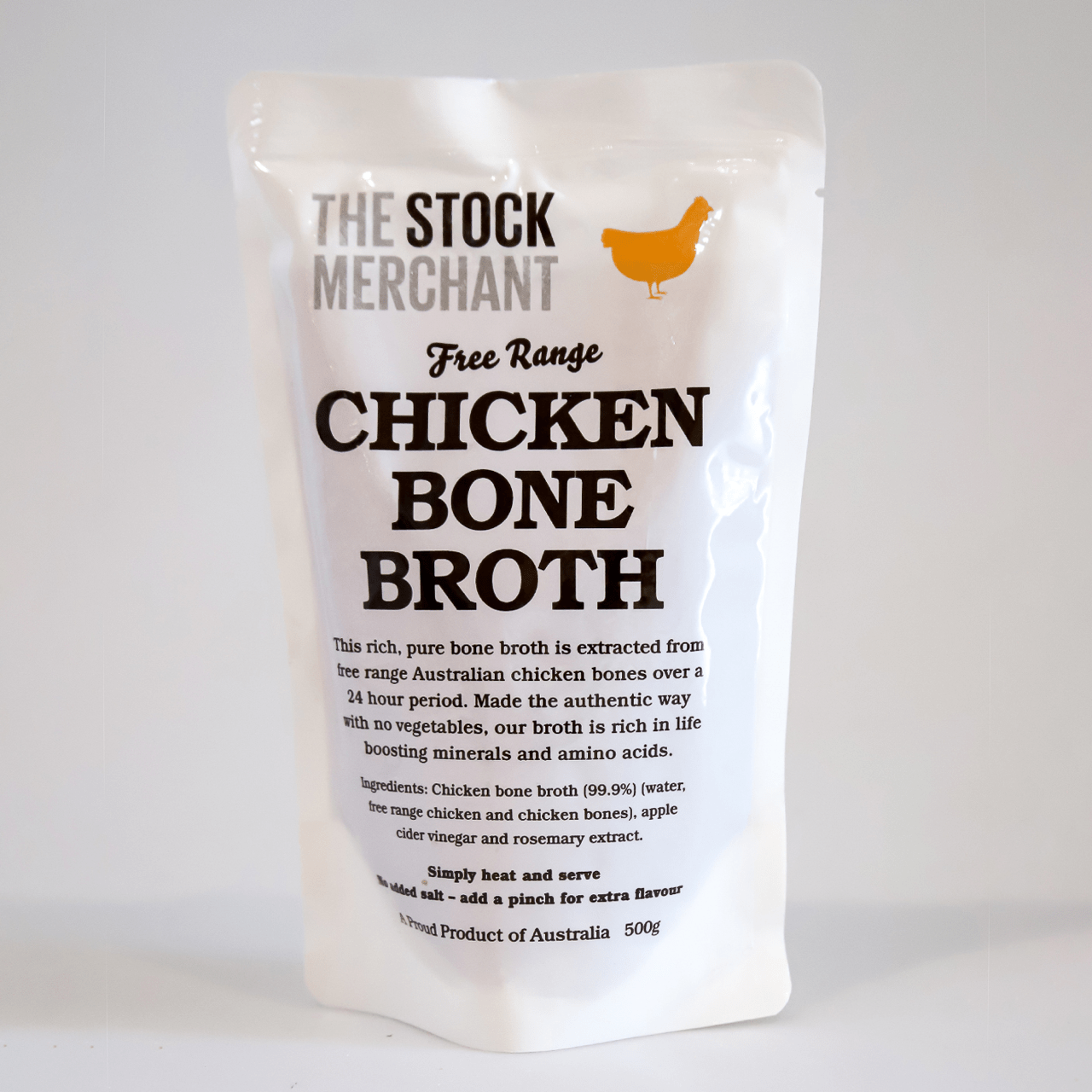 The Stock Merchant Free Range Chicken Bone Broth – 500ml - Whisked.net.au